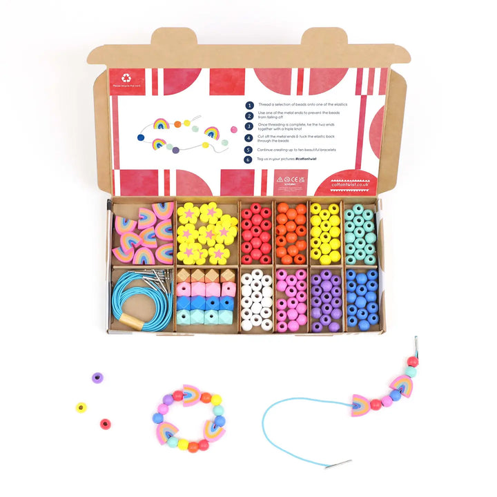 Rainbow and Flower Bracelet Making Kit