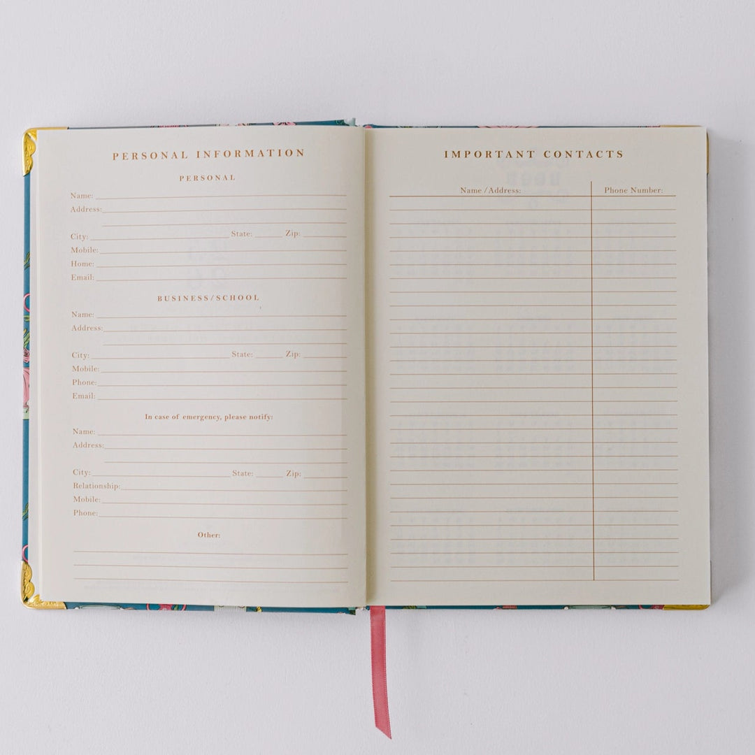 Mouse Vases 17-Month Medium Bound Planner (Aug 2025 - Dec 2026)