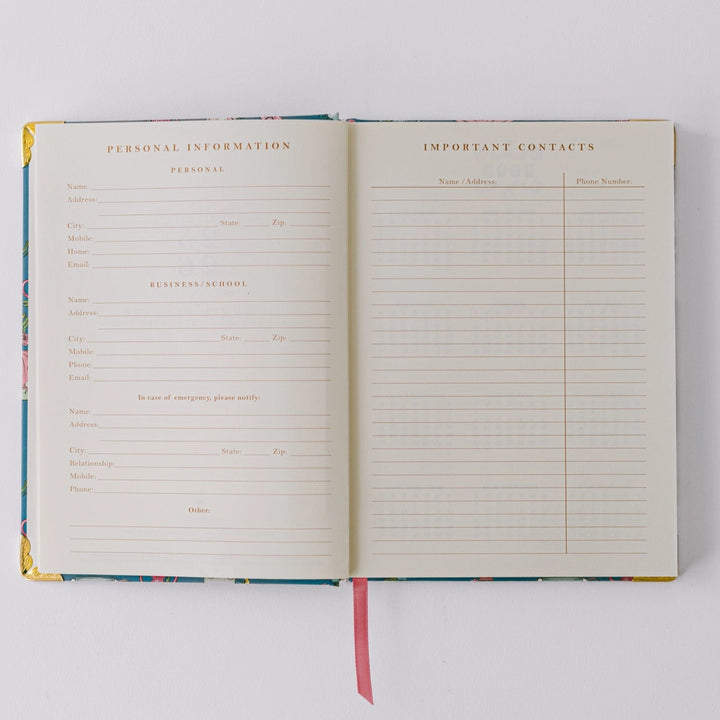 Mouse Vases 17-Month Medium Bound Planner (Aug 2025 - Dec 2026)