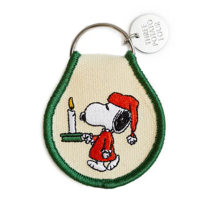 Patch Keychain - Christmas Cozy Night Snoopy