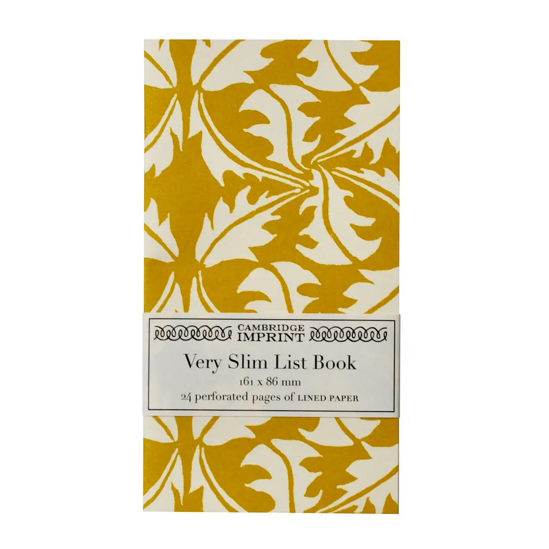 Very Slim List Notebooks