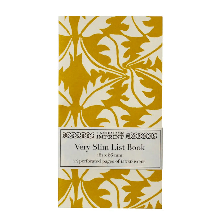 Very Slim List Notebooks
