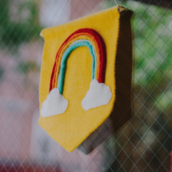 Felt Rainbow Banner