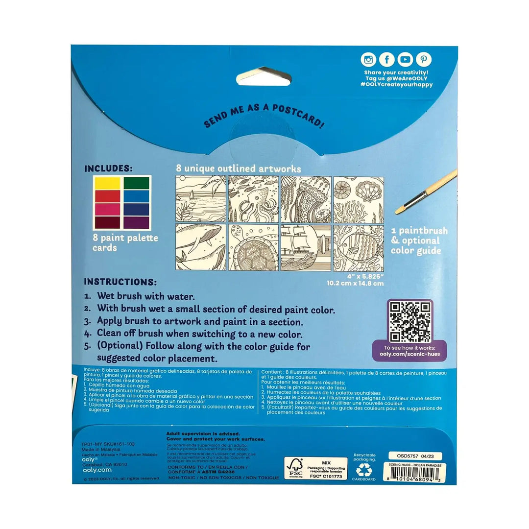Scenic Hues DIY Watercolor Kit - Ocean Paradise
