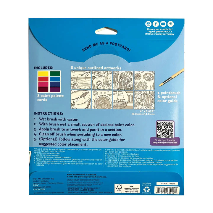 Scenic Hues DIY Watercolor Kit - Ocean Paradise