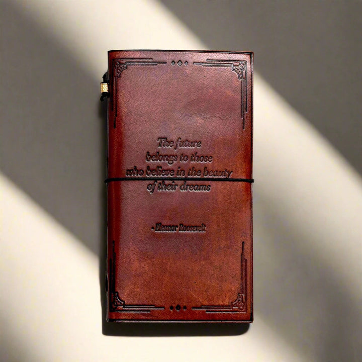 Debossed Refillable Leather Traveler's Notebooks