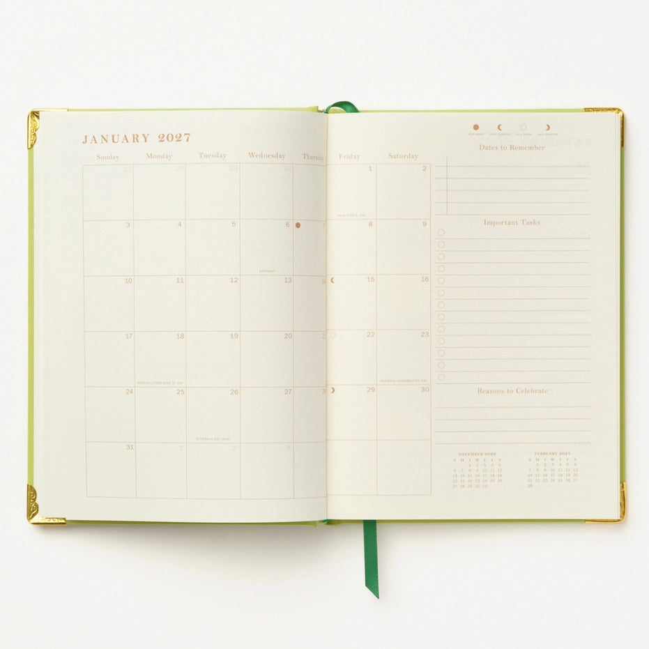 Woodland Scene Weekly Medium Bound Planner (Jan-Dec 2027)