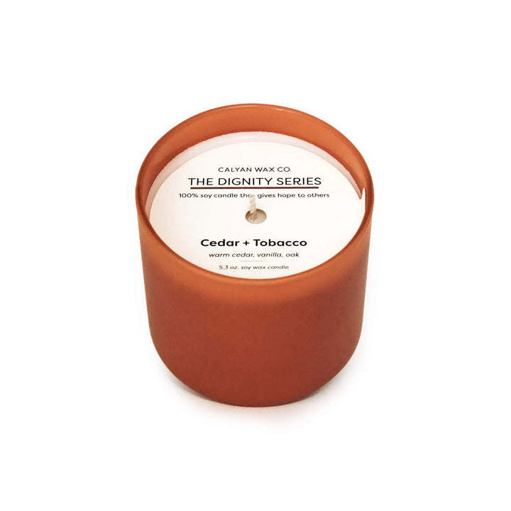 Cedar+ Tobacco - Dignity Series Soy Candle