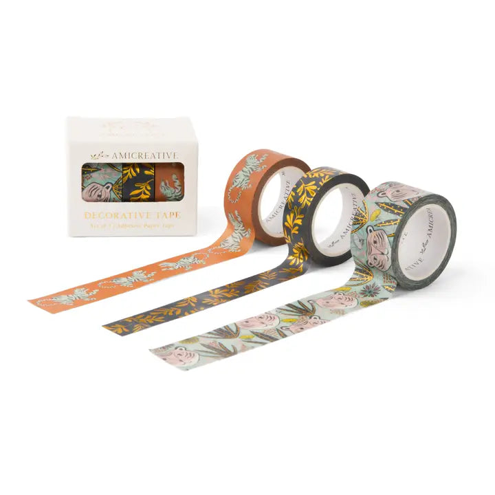 Washi Tape Set of 3 - Mod Tiger