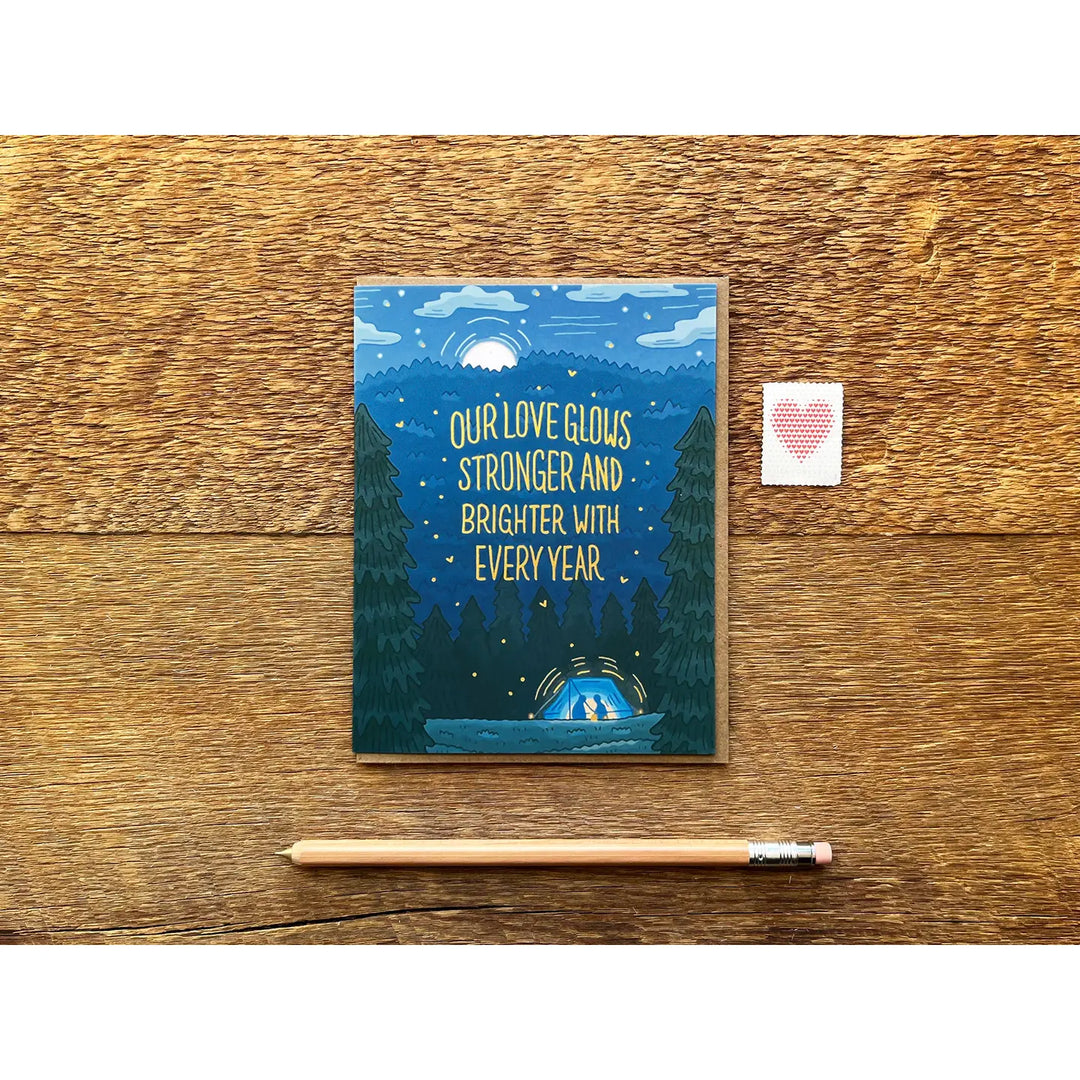 Love Tent Anniversary Card