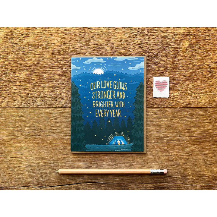 Love Tent Anniversary Card