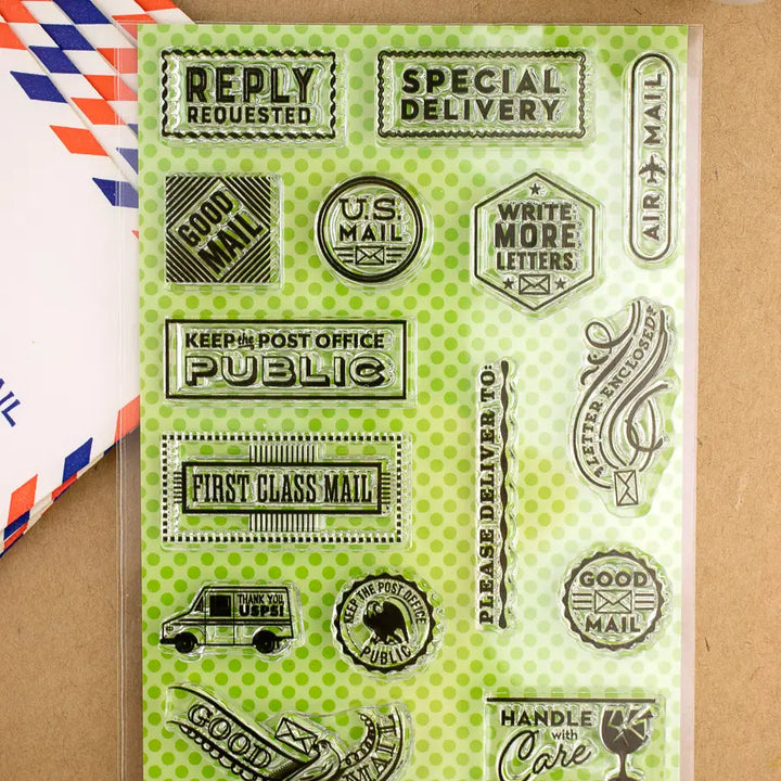Stay Posted - 4"x6" Clear Stamp Set (15 Designs)
