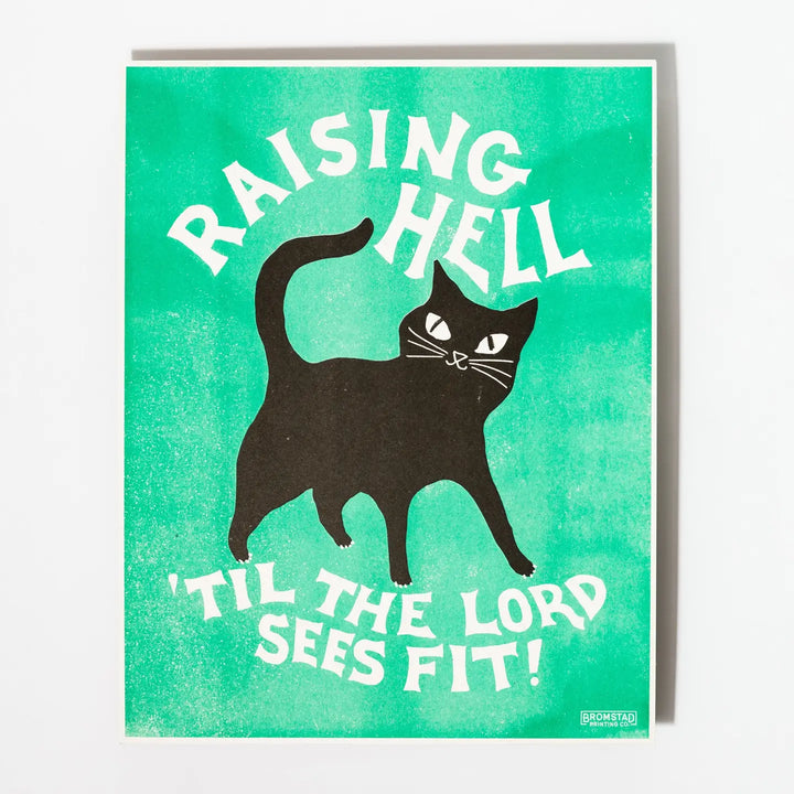 Raising Hell - Risograph Art Print
