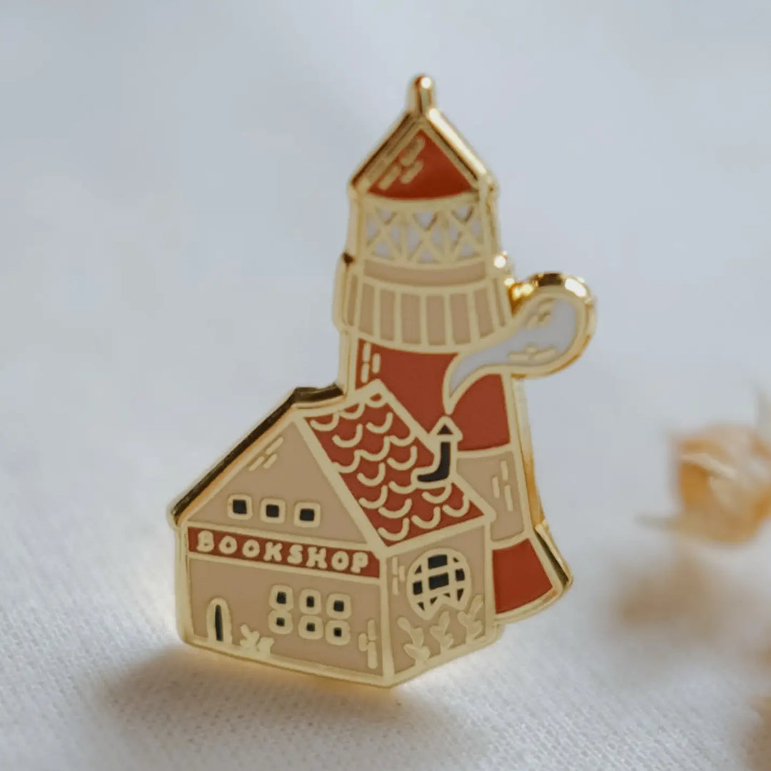 Lighthouse Bookshop Enamel Pin