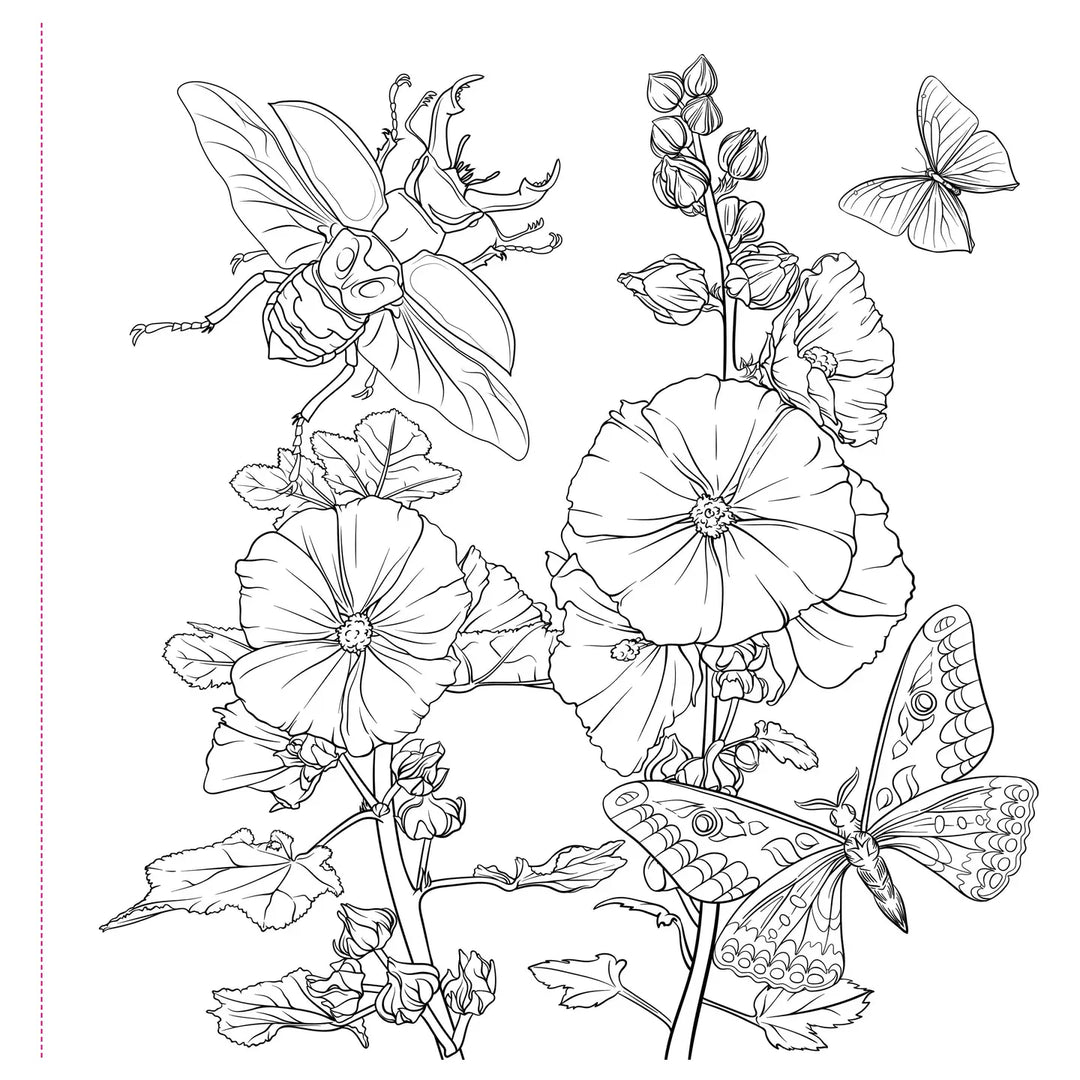 Goth Garden Adult Coloring Book