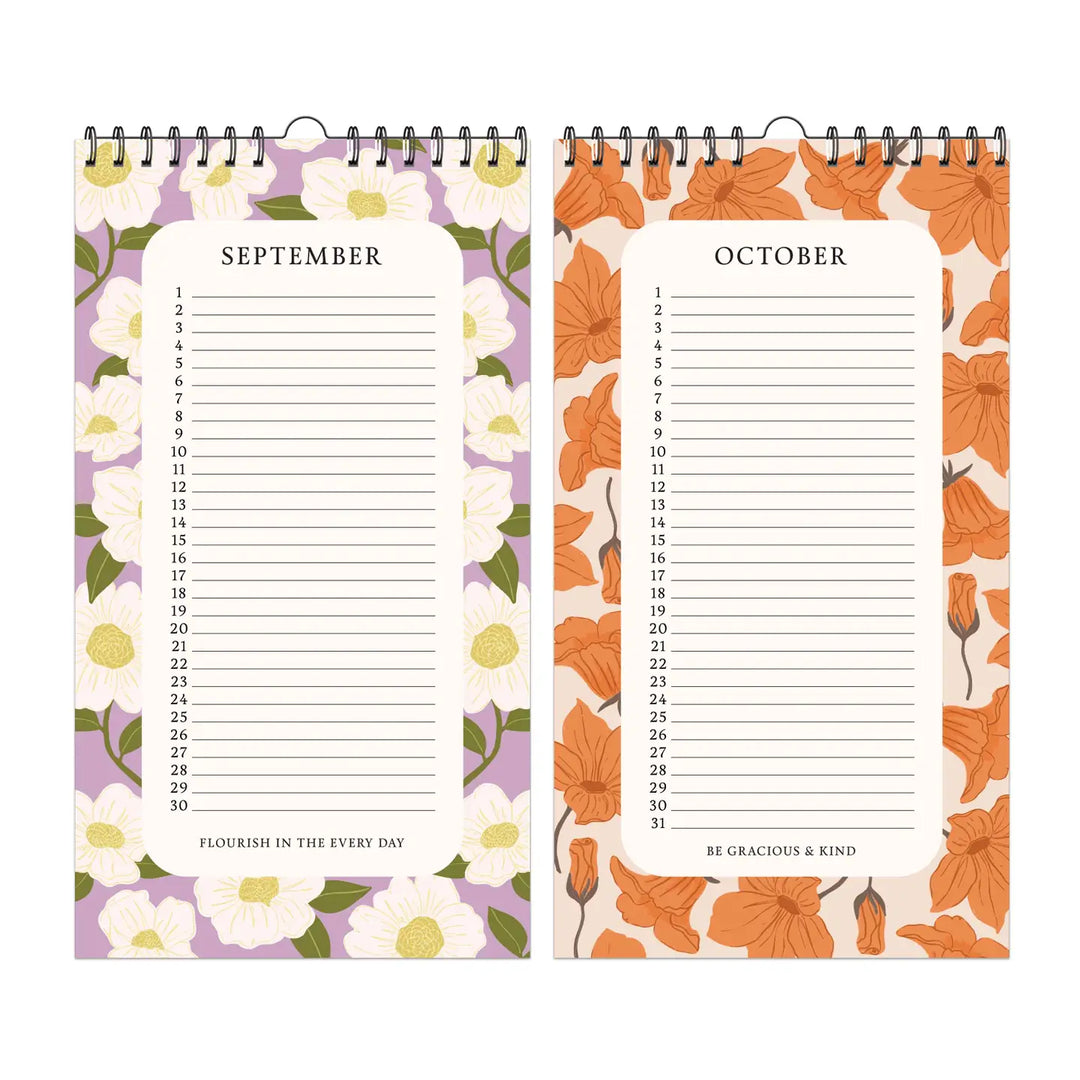 The Flower Garden Celebrations 12-Month Perpetual Calendar