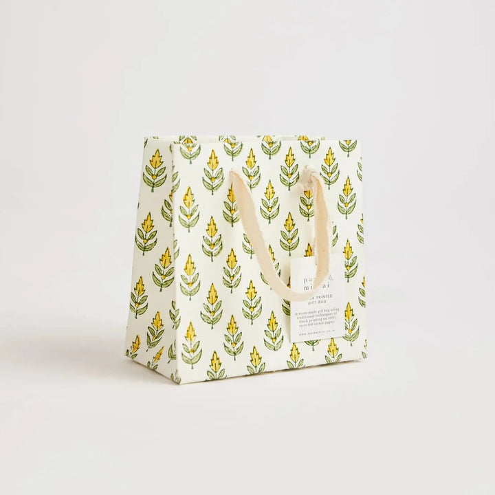 Hand Block Printed Gift Bags - Buti Sunshine