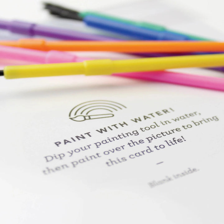 Paint with Water Butterfly Birthday Card