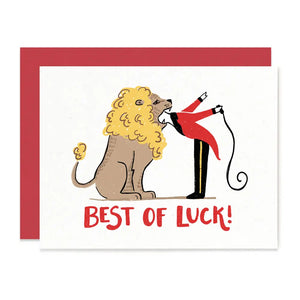 Best of Luck Lion Tamer Card