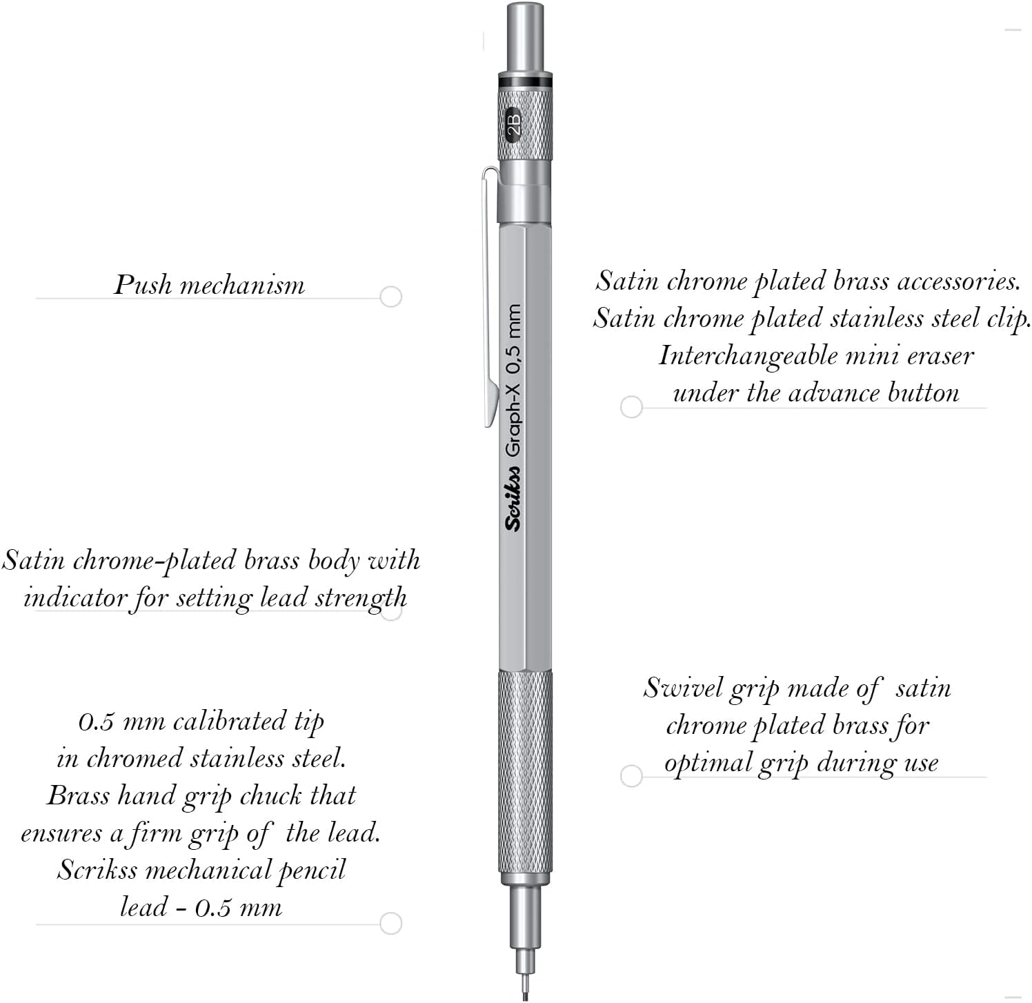 Scrikss Graph-X Mechanical Pencil (0.7 mm)