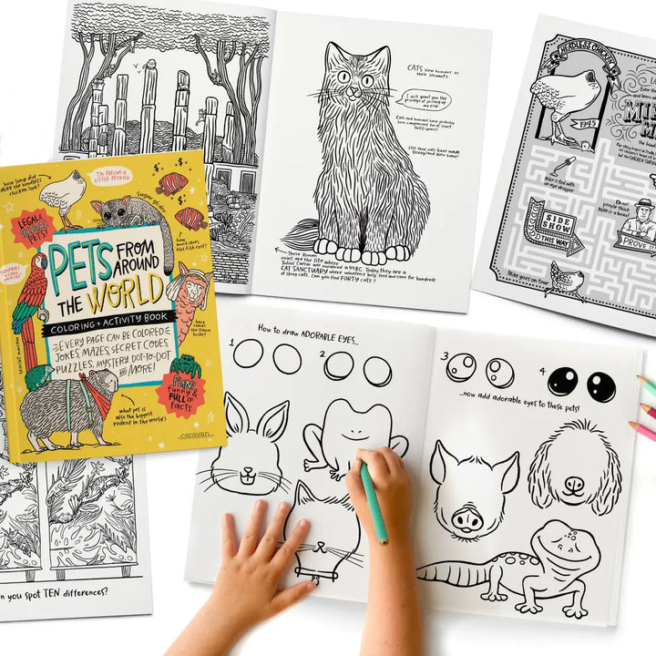 Pets from Around the World Coloring and Activity Book