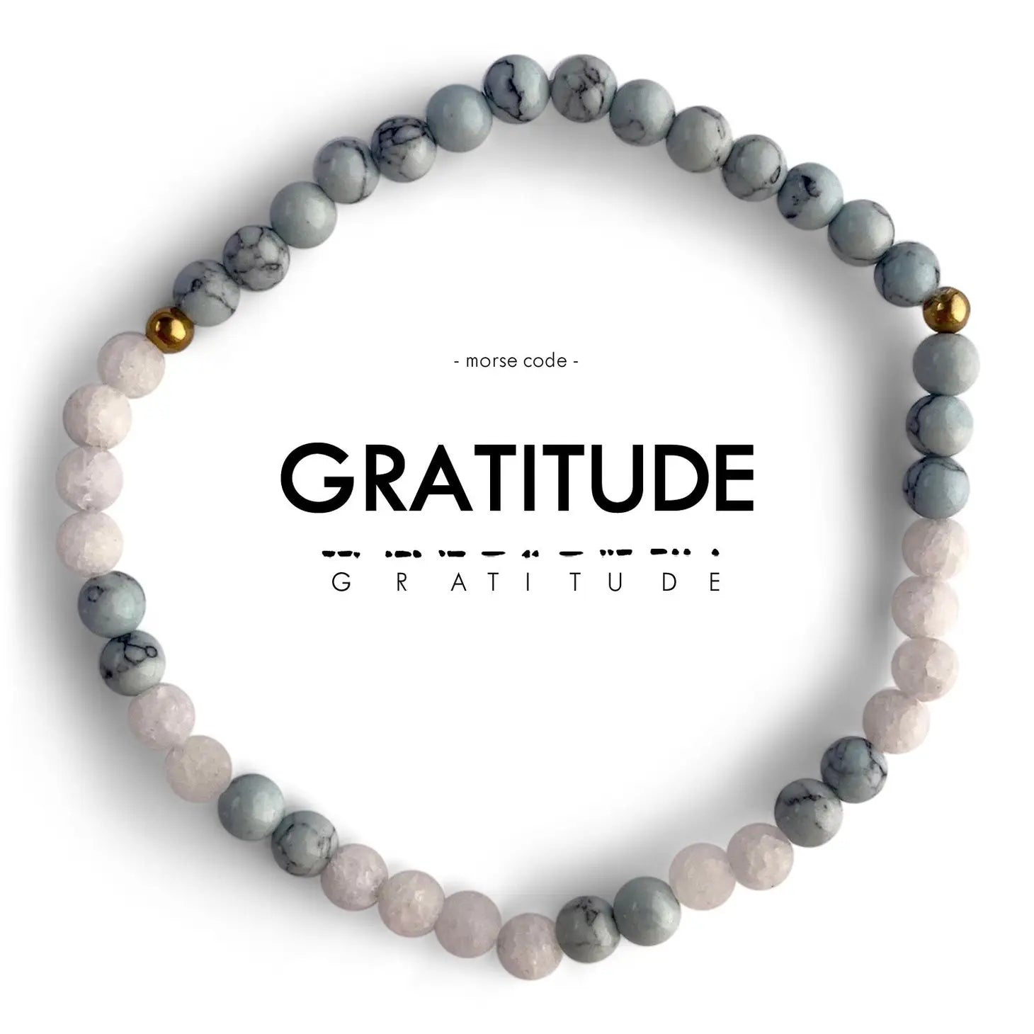 Morse Code Bracelet - Gratitude