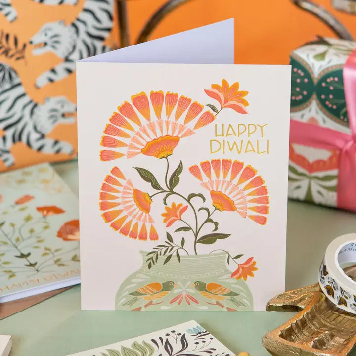 Diwali Bouquet Greeting Card