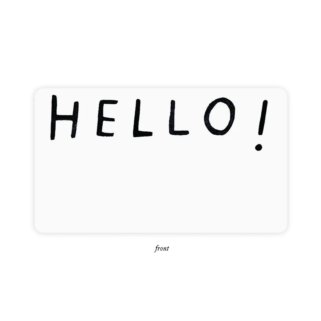 Hello Note Short Hello! Little Notes – Hitchcock Paper Co.