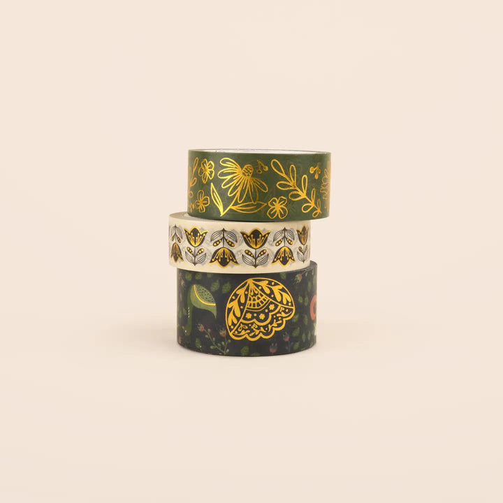 Washi Tape Set of 3 - Blooming Birds