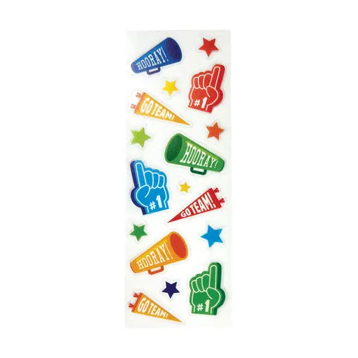 Stickiville Go Team! Clear Vinyl Stickers
