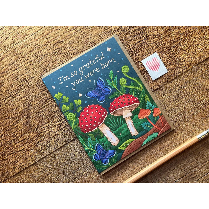 Mushrooms Birthday Card