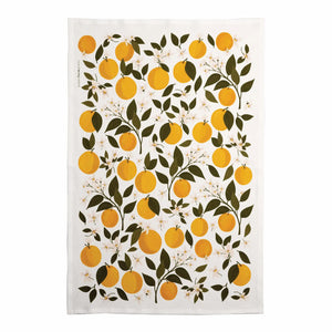 Orange Orchard Tea Towel