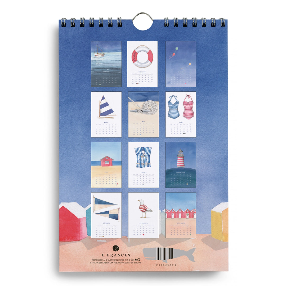 A Year By the Sea Little Wall Calendar (2027)