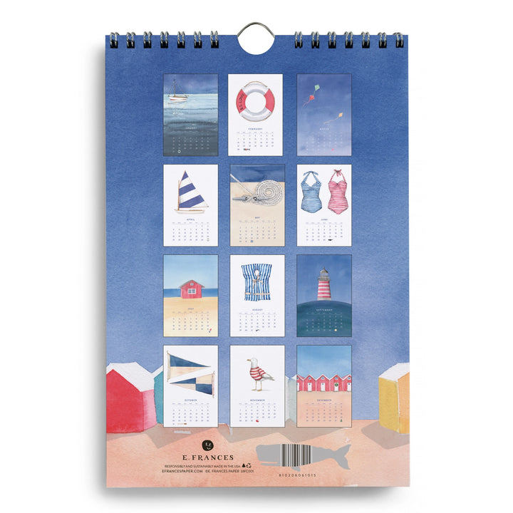 A Year By the Sea Little Wall Calendar (2027)