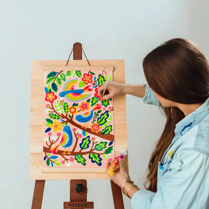 Paintology Paint By Number Canvas Kit - Blue Birds