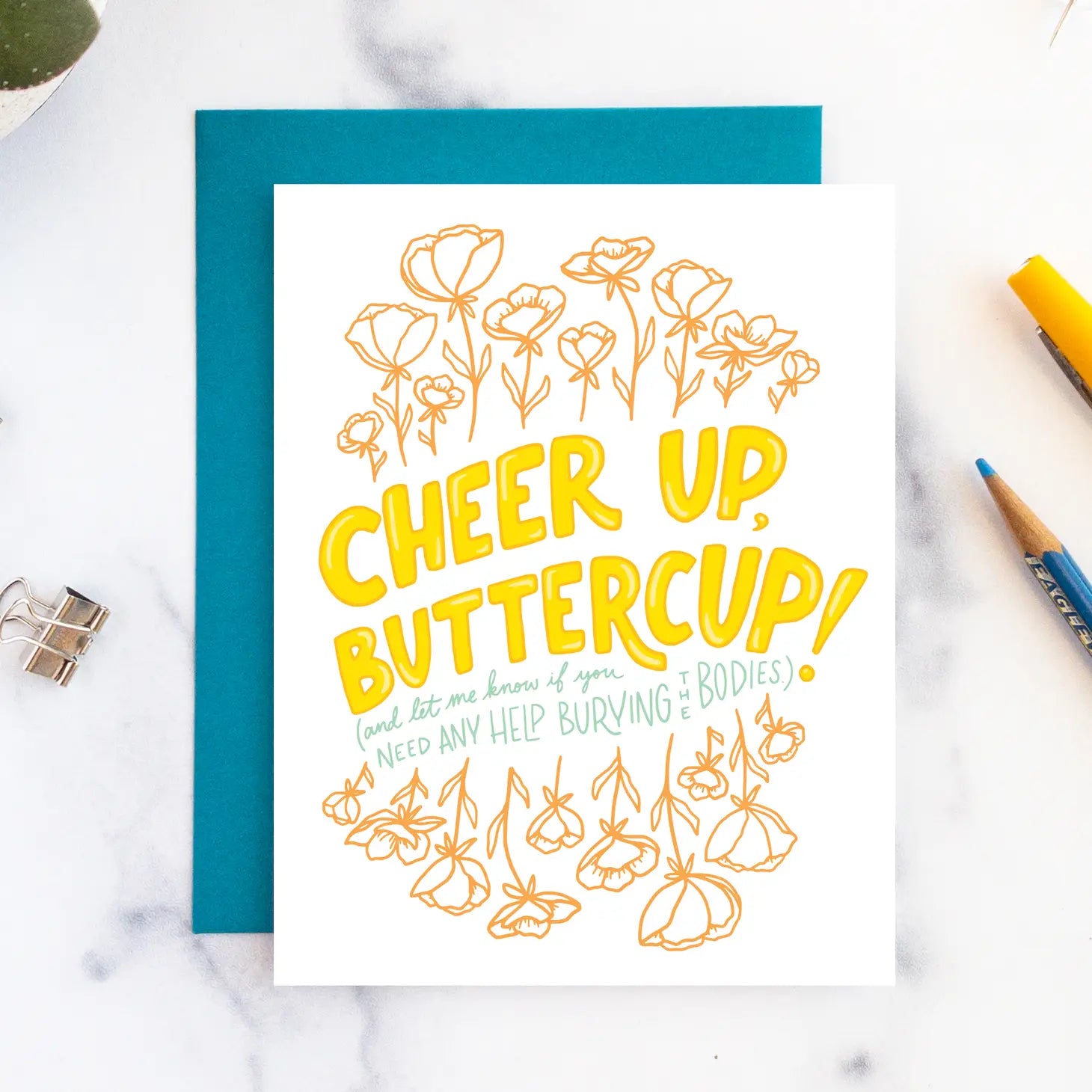 Cheer Up Buttercup Card – Hitchcock Paper Co.