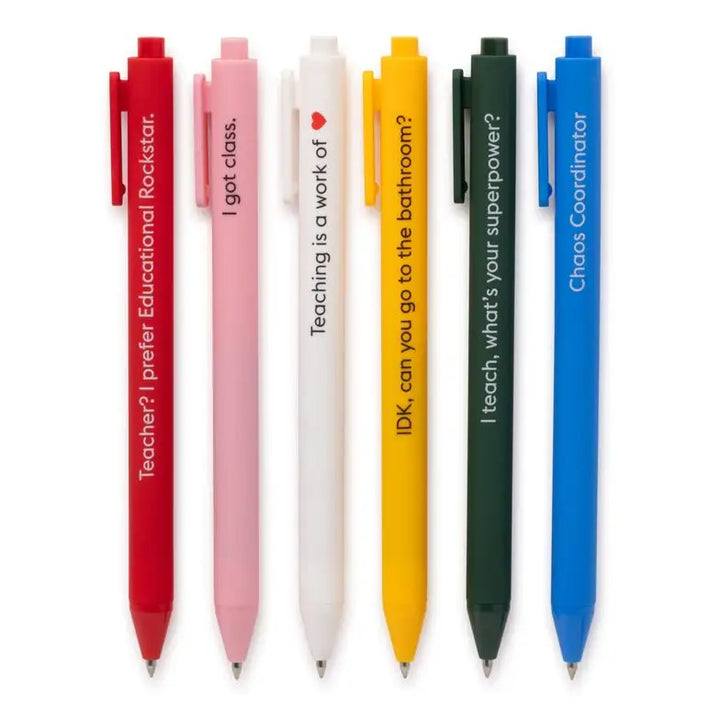 Teaching Is A Work of ❤️ - Quotable Gel Pen Set