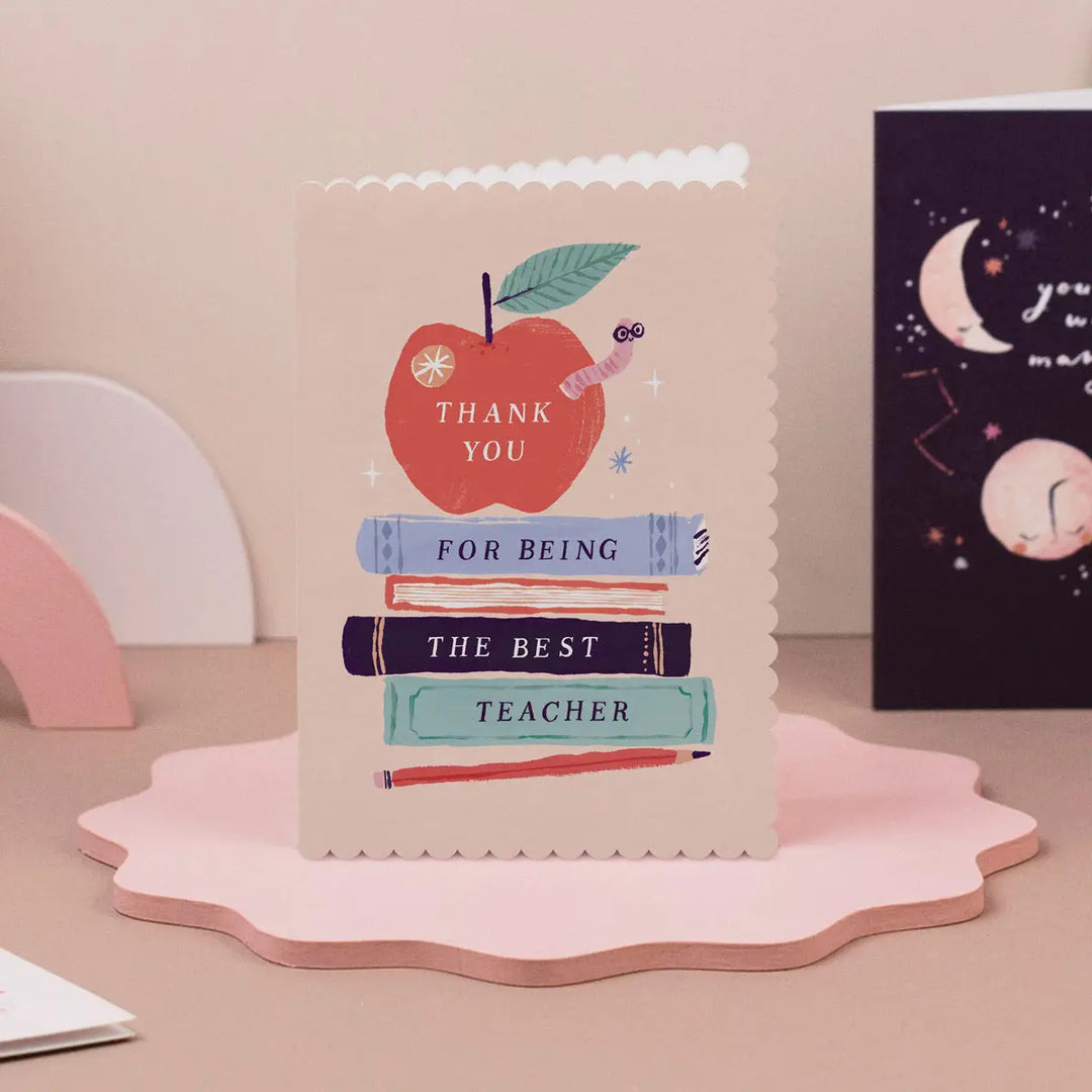 Apple Thank You Teacher Card | Teacher Appreciation Cards