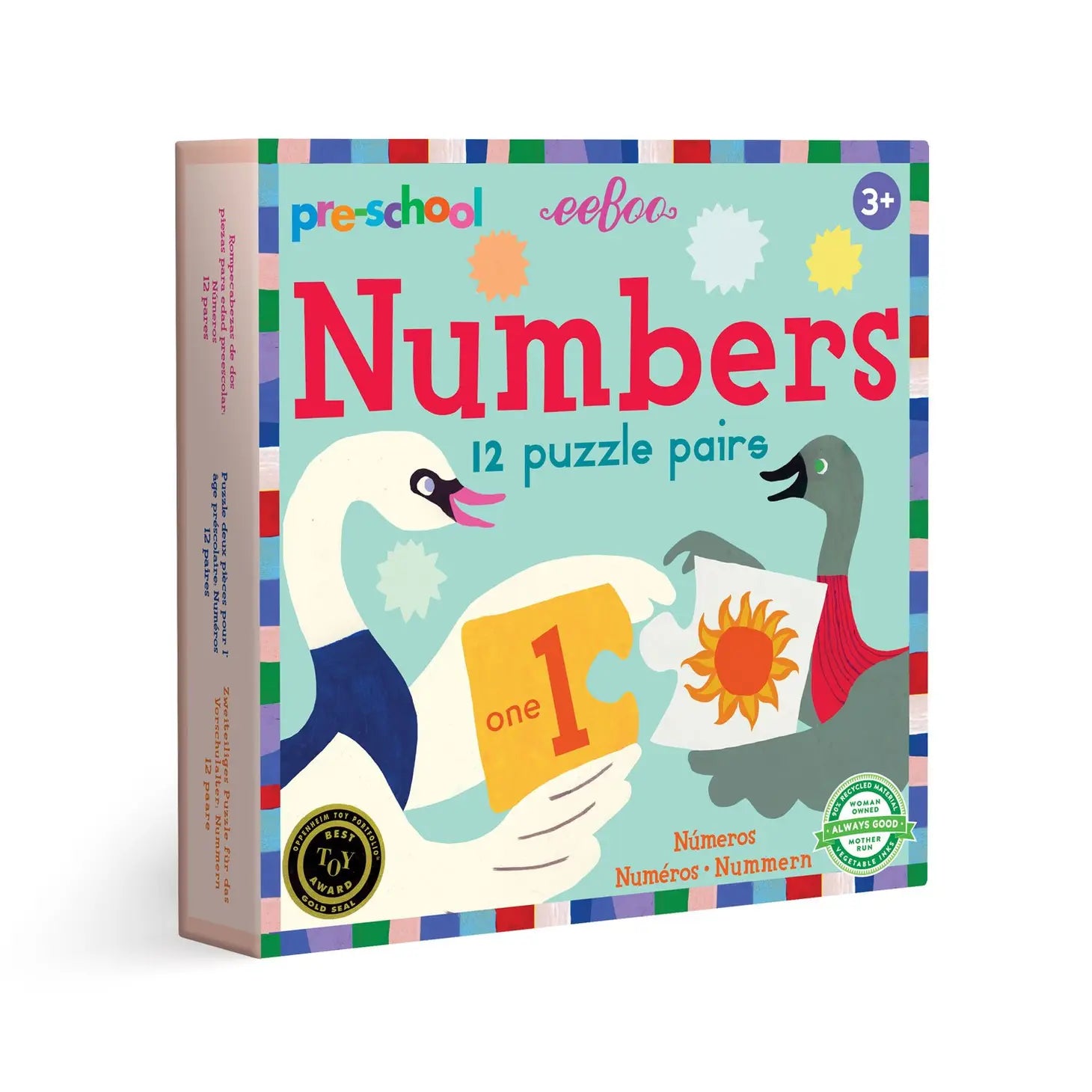 Preschool Numbers Puzzle Pairs Game