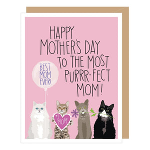 Purr-fect Mom Mother's Day Card