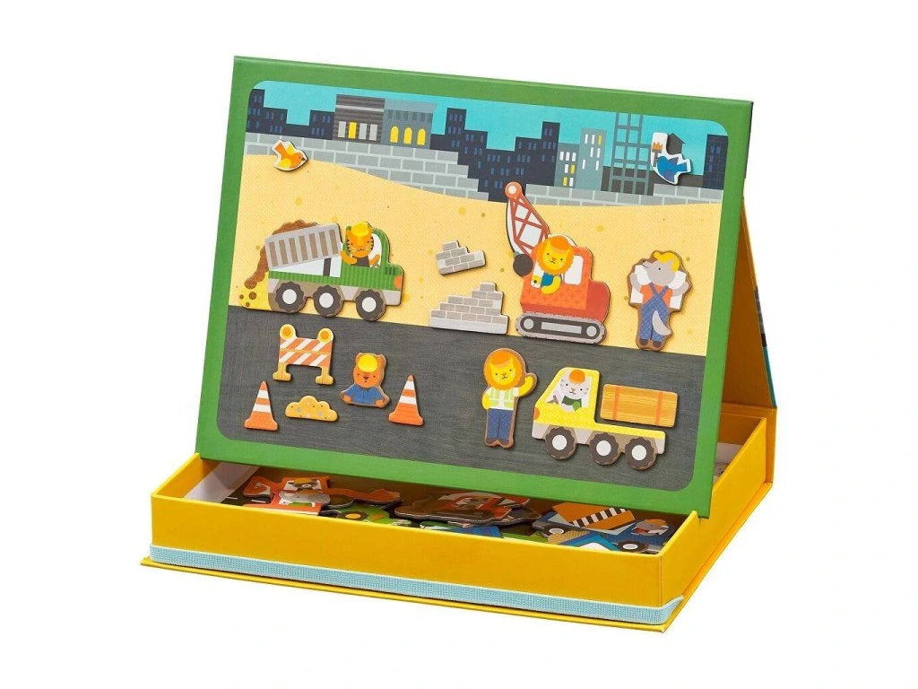 Magnetic Play Scene: Construction