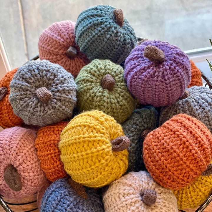 Knit Pumpkins (multiple colors)