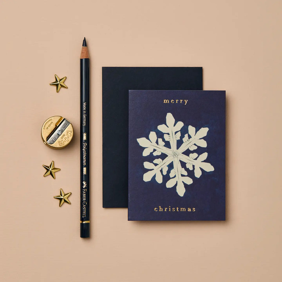 Snowflake Merry Christmas Mini Card