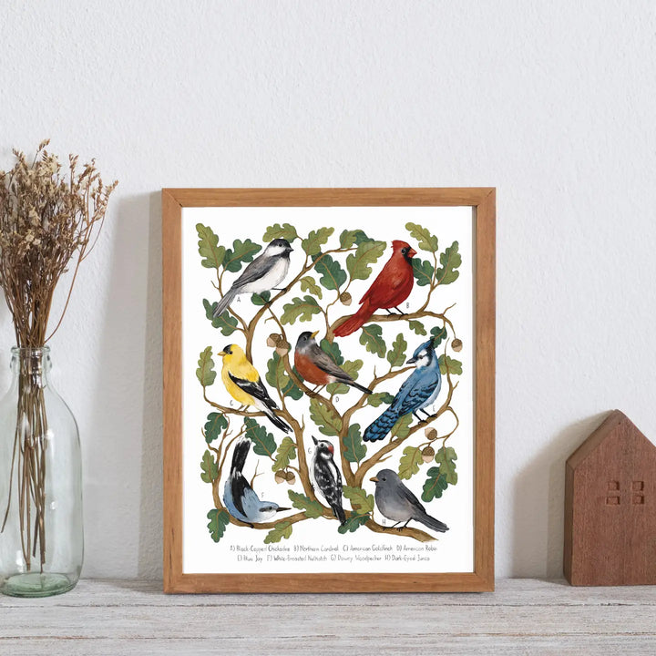 Backyard Birds Art Print