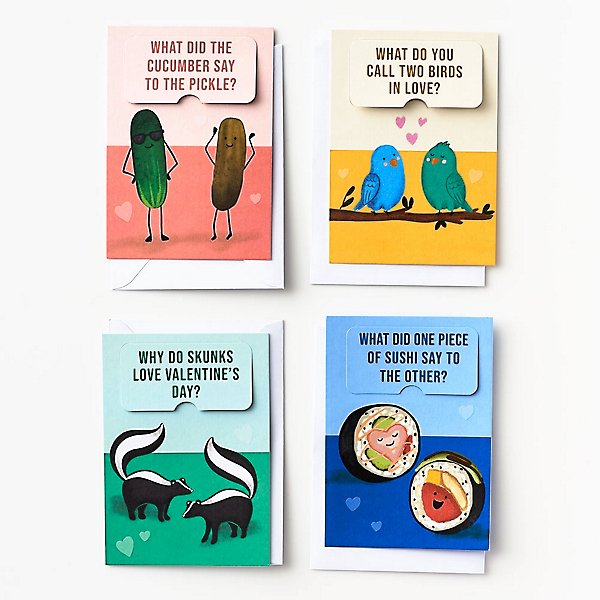 Flip Up Valentine Jokes - Set of 28