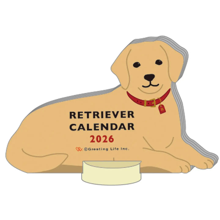 Die-Cut Retriever Calendar 2026