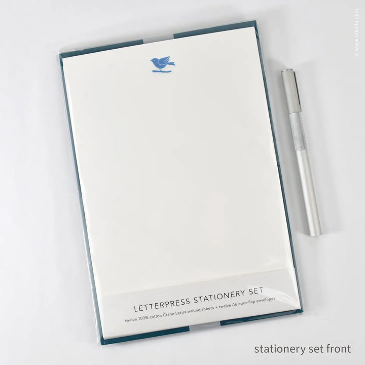 Stationery Set - Bluebird