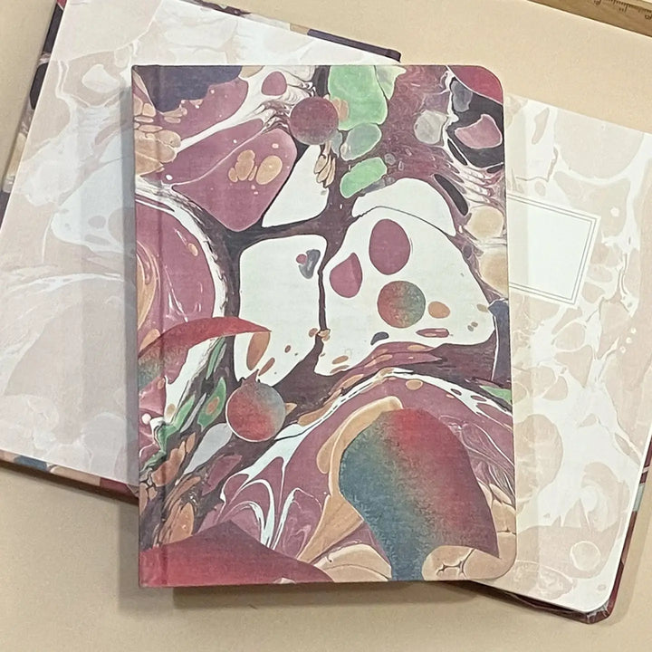 Carnelian Marble Hardcover Journal (B6)