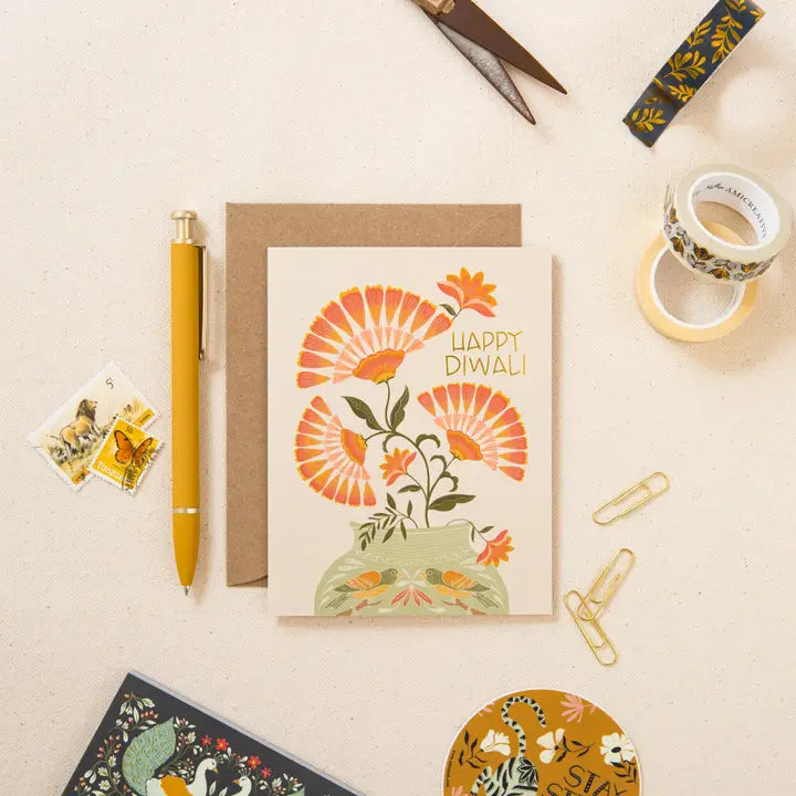 Diwali Bouquet Greeting Card