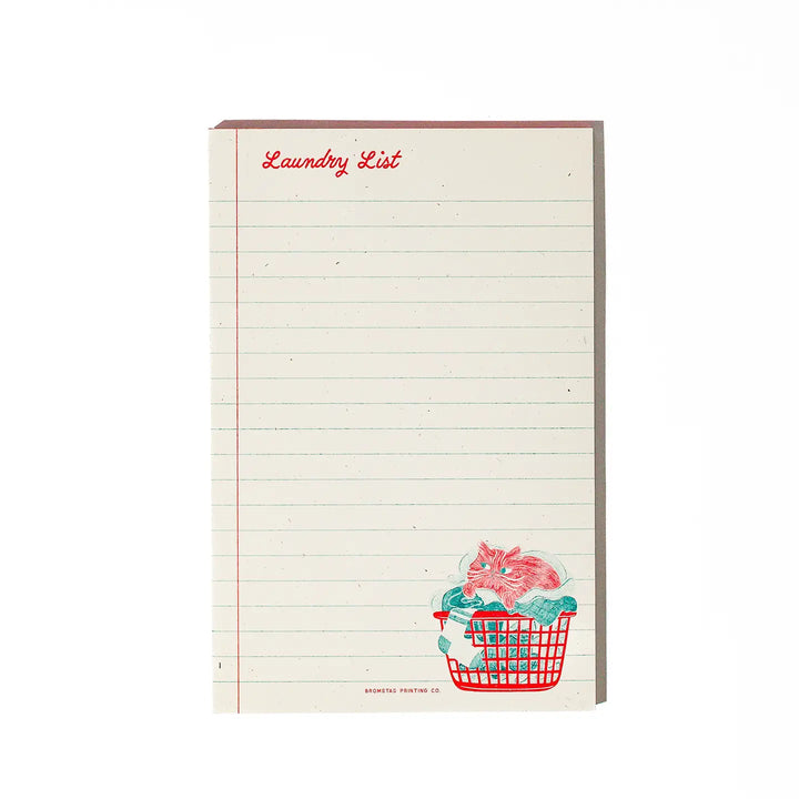 Laundry List - Risograph Notepad
